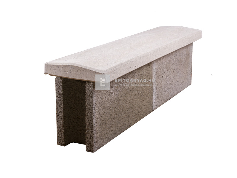 Kerítésfedlap szürke 30x100x4 cm