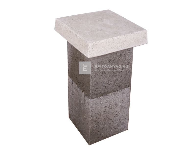 Oszlopfedlap fehér 35x35x5 cm