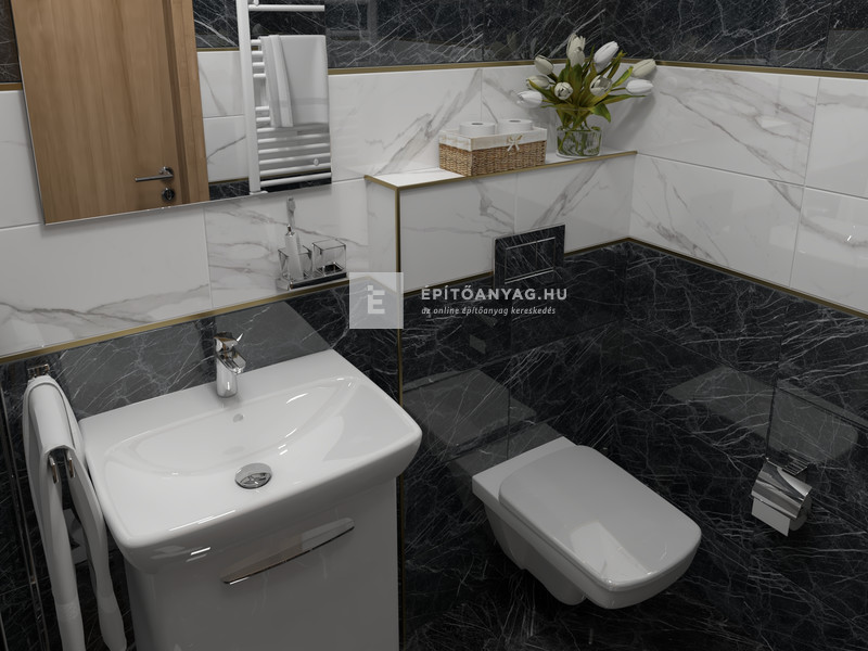 Fap Roma Diamond Nero Reale Brillante 25x75 (fNIM)