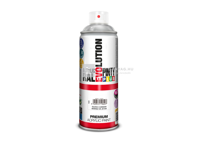 Novasol Pinty Plus Evolution akril festék spray fényes lakk 400 ml