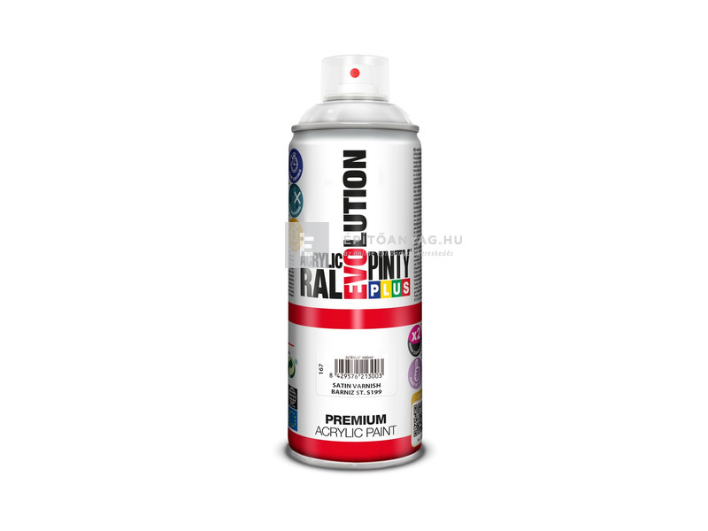 Novasol Pinty Plus Evolution akril festék spray selyemfényű lakk 400 ml