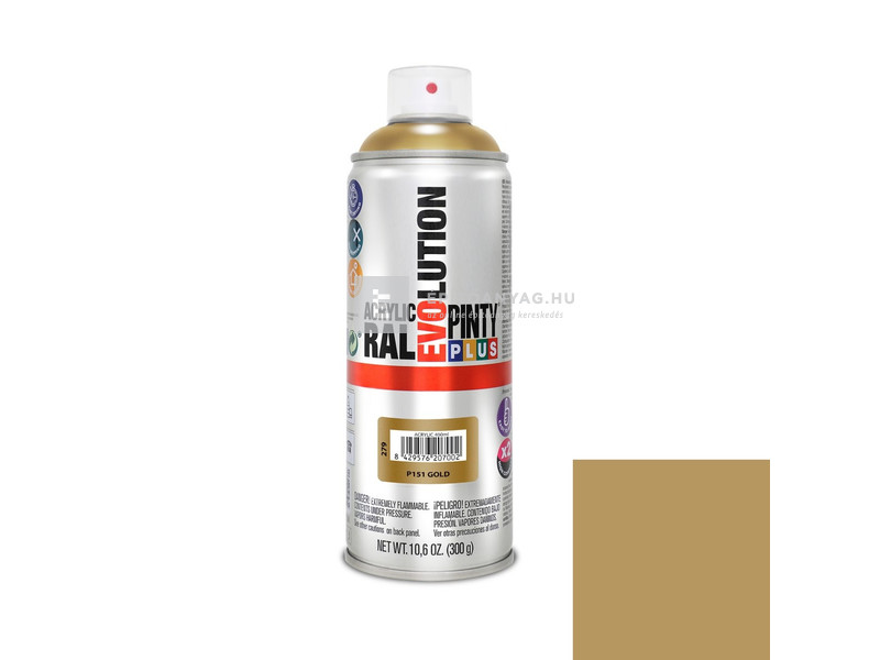 Novasol Pinty Plus Evolution akril festék spray arany P151 400 ml