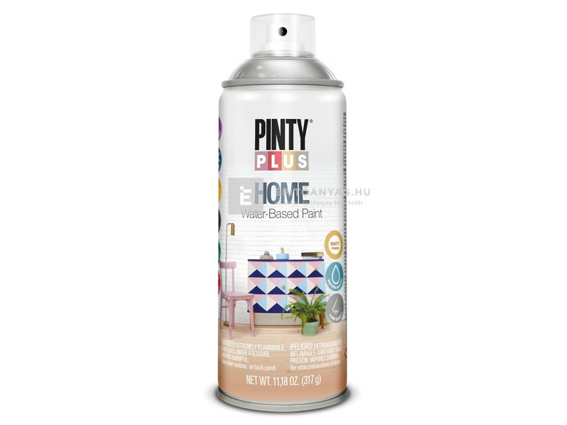PintyPlus Home vizes bázisú festék spray HM441 fényes lakk 400 ml