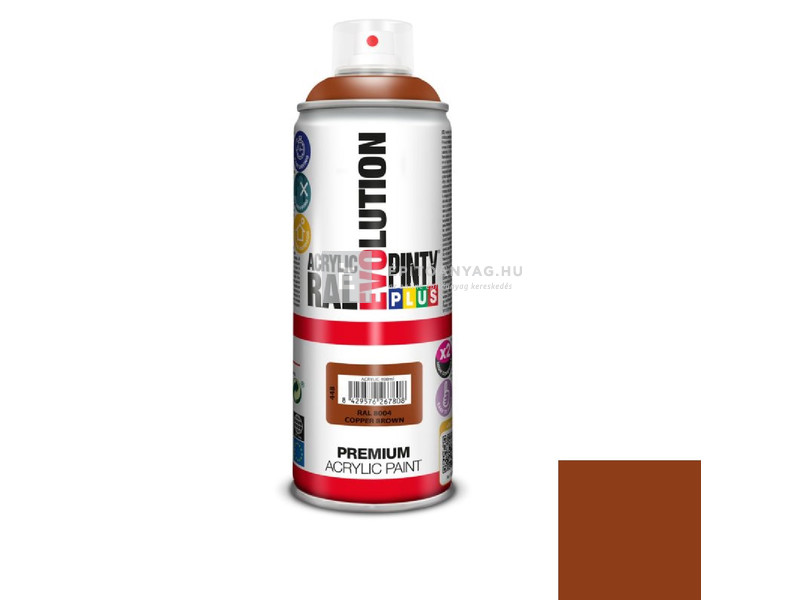 PintyPlus Evolution akril festék spray RAL 8004 copper brown 400 ml