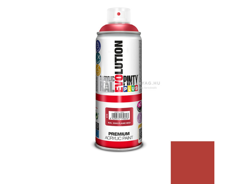 Novasol Pinty Plus Evolution akril festék spray RAL 3000 400 ml