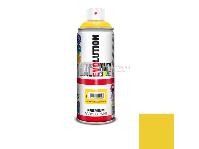 Novasol Pinty Plus Evolution akril festék spray RAL 1021 400 ml