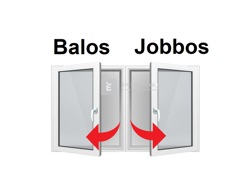 EkoSun 70 C 2r üv NY-BNY 150x120 cm jobb fehér kétszárnyú váltószárnyas ablak