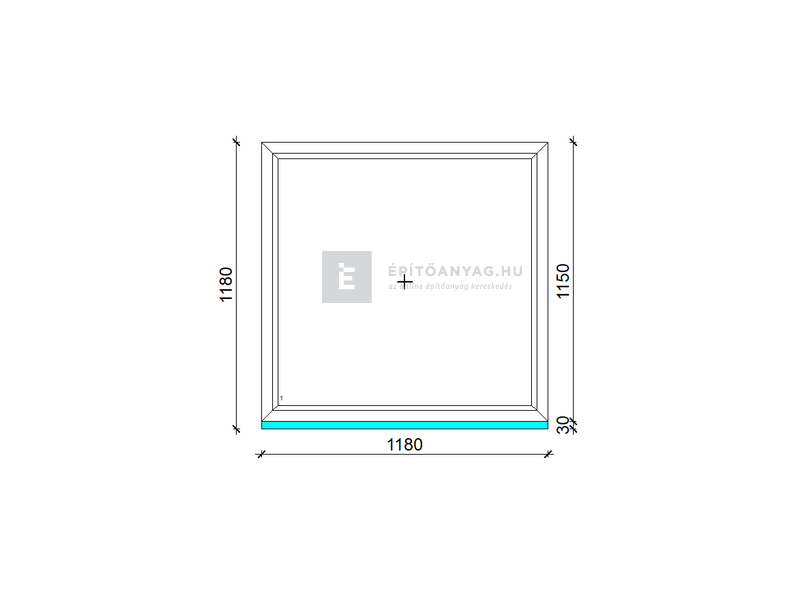 EkoSun 70 C 3r üv Fix 120x120 cm fehér fix ablak