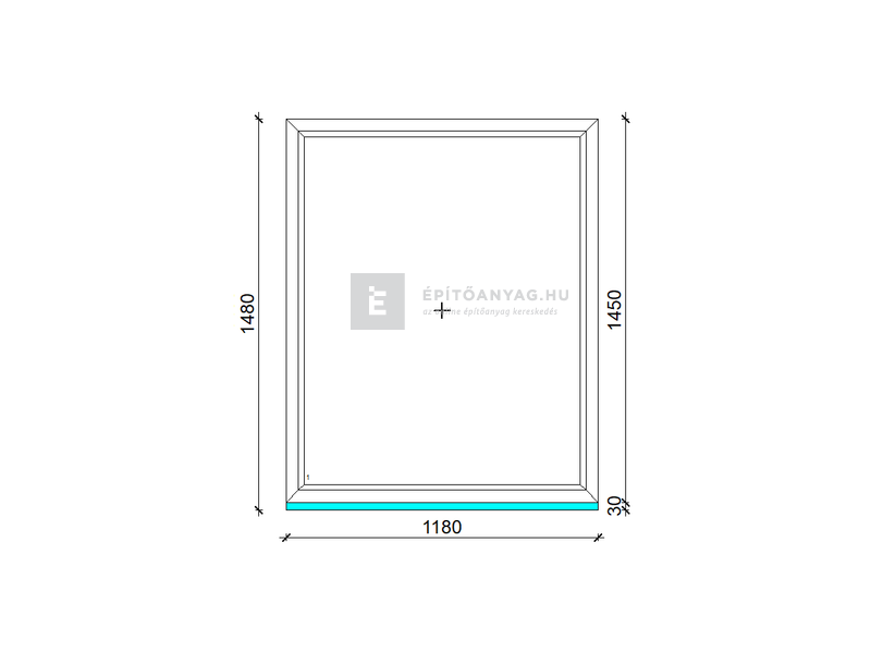 EkoSun 70 C 3r  üv  Fix 120x150 cm fehér fix ablak