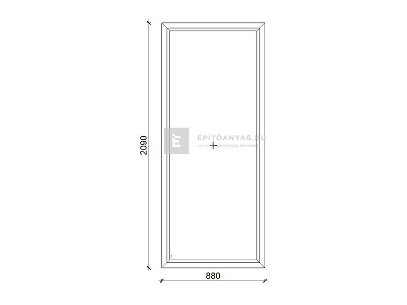 GreenEvolution 76 B 3r üv Fix 90x210 cm fehér fix ablak