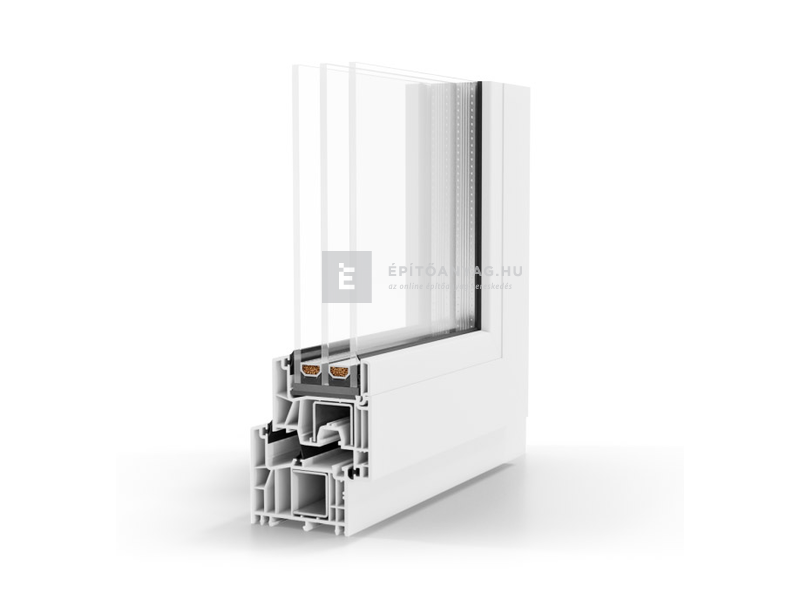 GreenEvolution 76 B 3r üv NY-BNY 180x240cm bal kívül antracit belül fehér kétsz.váltósz. erkélya.