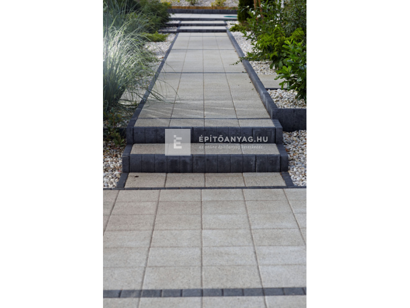 KK Kavics paliszád szegély antracit 6x50x30 cm