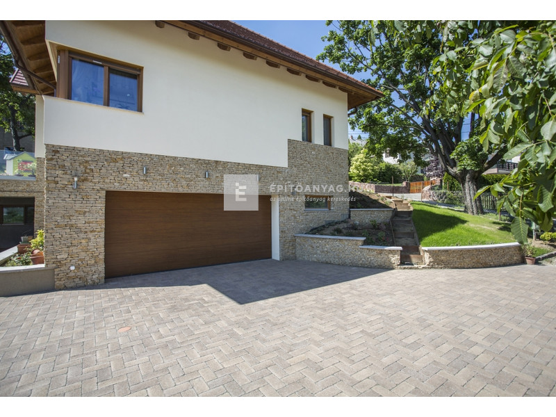 Leier Patio Térkő és falazóelem agyagbarna melírozott 25x12,4 cm 5 cm