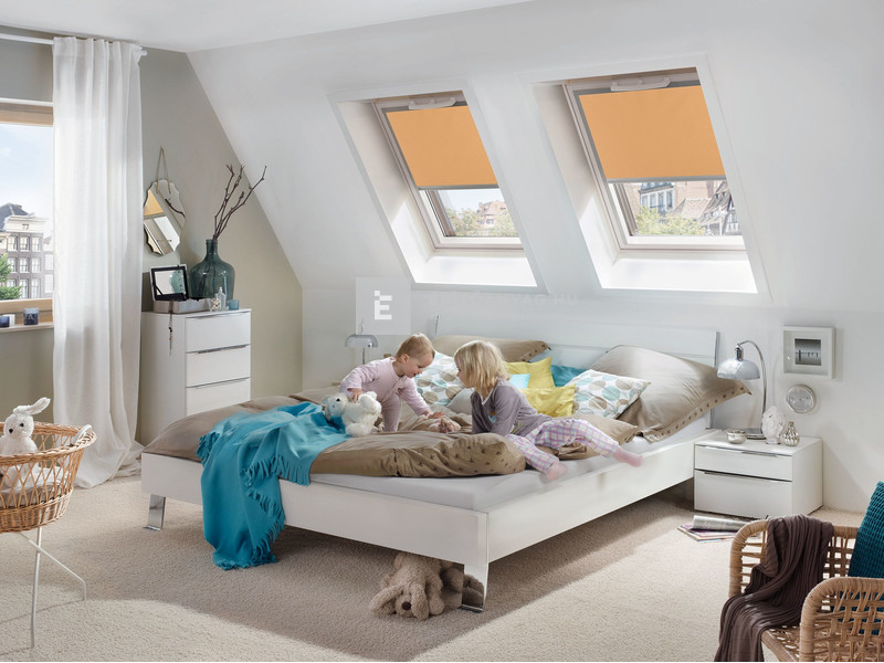 Roto Designo ZRE R4/R7DE M W Exclusiv belső roló, manuális 1-R06, fehér sín 7/14, 74x140 cm