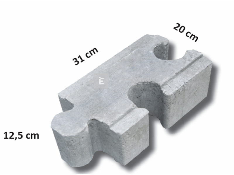 KK Kavics ProFlex árvízvédőkő szürke 20x39x12,5 cm