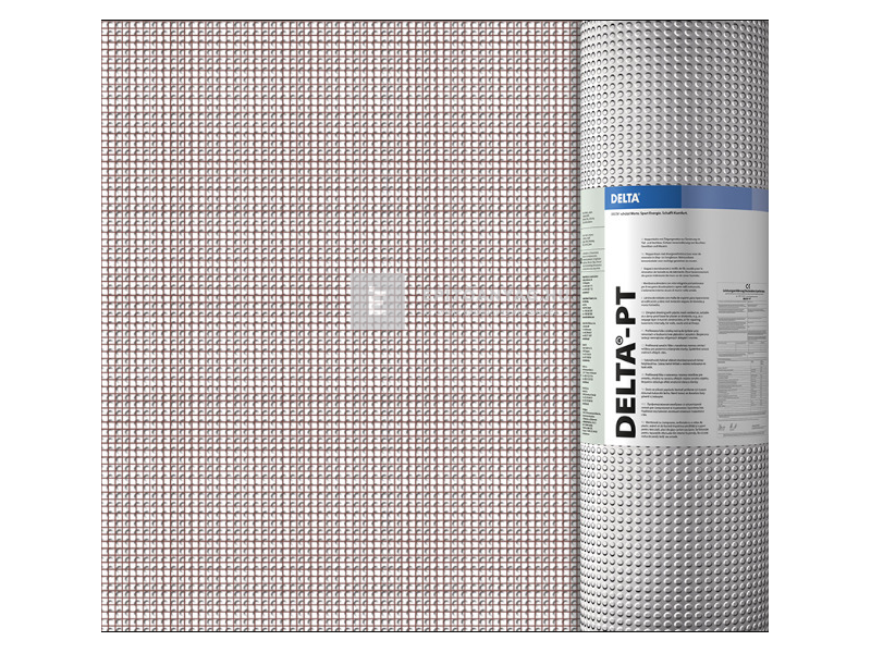 Dörken Delta PT 2 m széles dombornyomott lemez vakolathordó hálóval