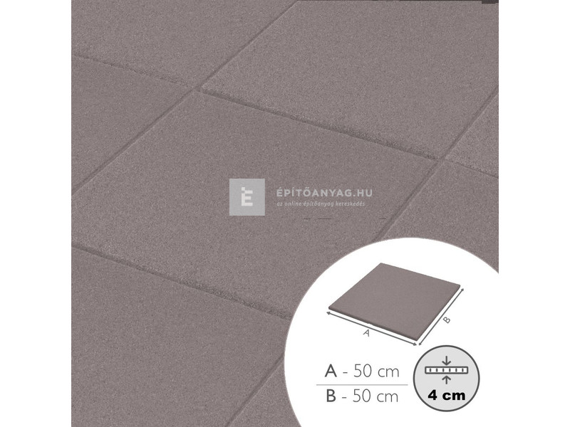 ReFlex gumilap 4x50x50 cm ST 15 szürke