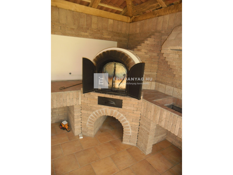 Leier Patio Térkő és falazóelem agyagbarna melírozott 25x12,4 cm 5 cm