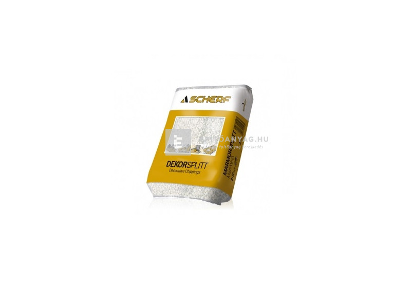 Scherf márványzúzalék mattfehér 8-12 mm 25 kg