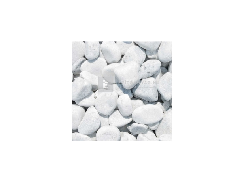 Scherf márvány díszkavics felhőfehér 40-60 mm, ömlesztett