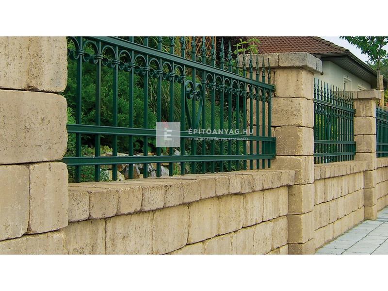 Semmelrock Castello kerítéselem normálkő homoksárga 40x20x14 cm