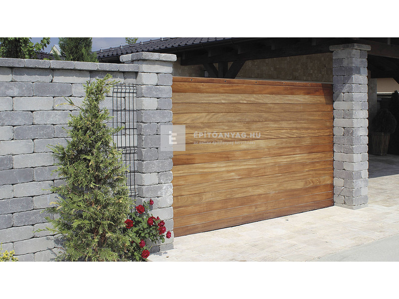 Semmelrock Castello Kerítéselem fedlap szürke-fekete 33x25x8 cm