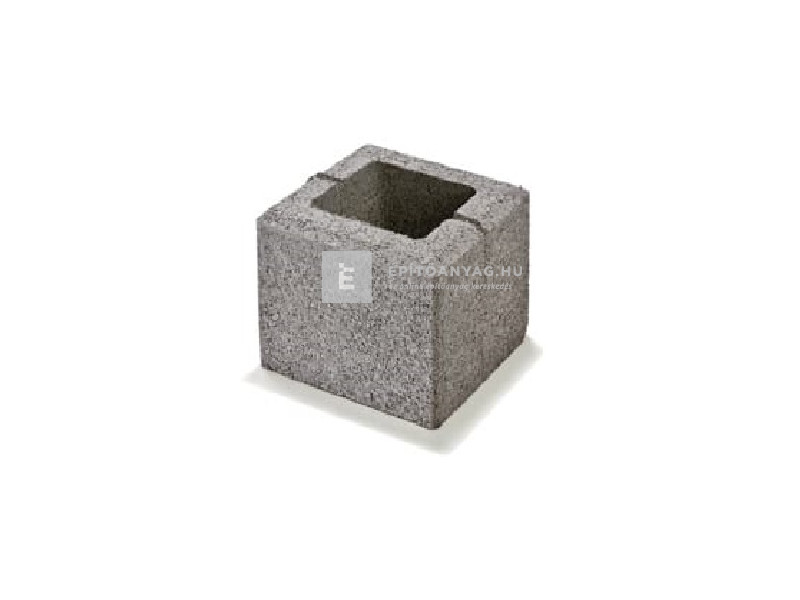 Semmelrock Rivago Kerítéselem félkő szürke 20x20x16 cm