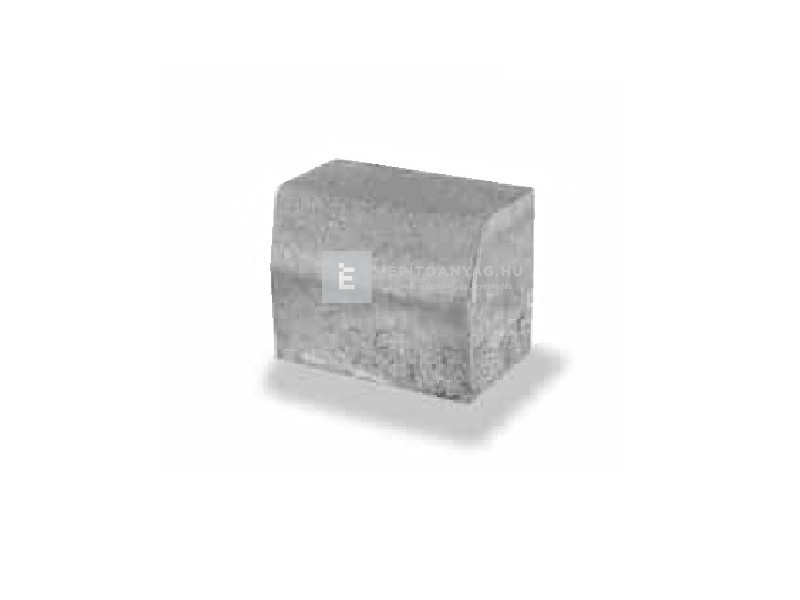 Semmelrock kiemelt útszegély kopóréteggel szürke 15x25x25 cm