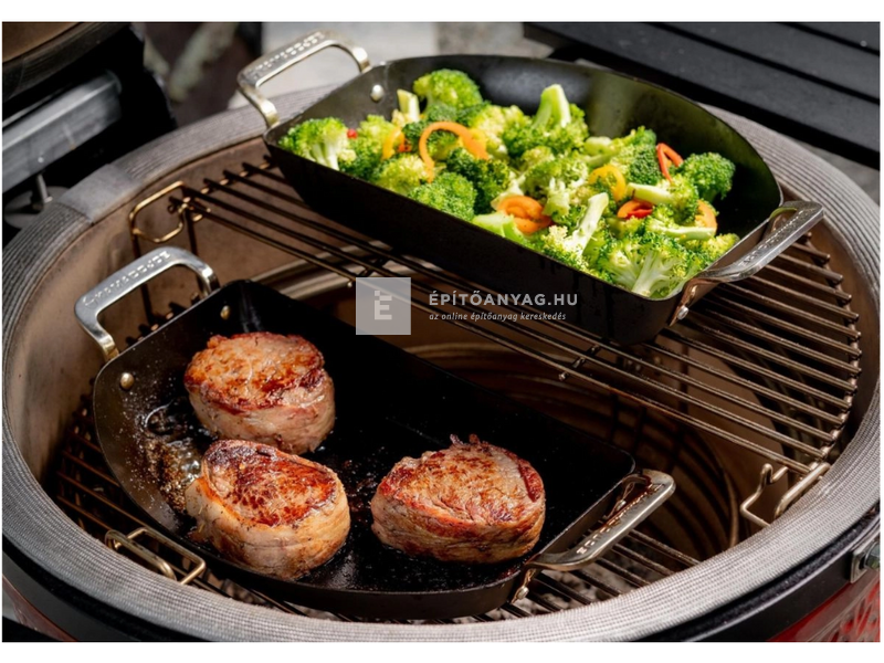 SpaTrend Kamado Joe szénacél félholdas serpenyő készlet