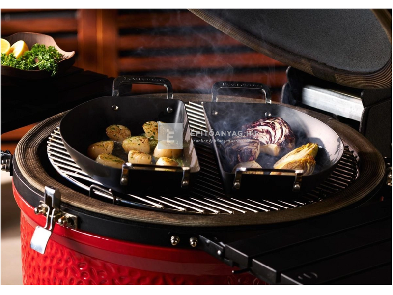 SpaTrend Kamado Joe szénacél félholdas serpenyő készlet