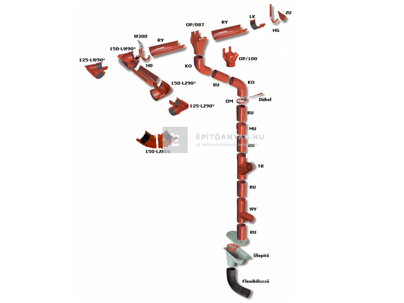 Galeco STAL 150 grafit univerzális csatornatartó