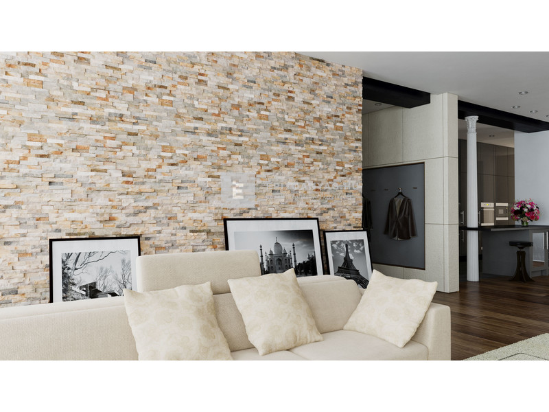 Stegu Ivory falburkoló lap, kültéri, természetes kő