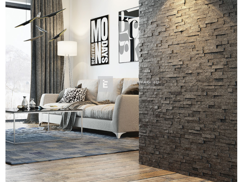 Stegu Nero falburkoló lap, kültéri, természetes kő