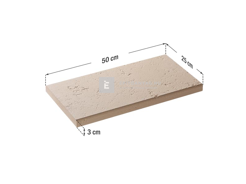 Star Stone Róma Clasic fedlap 50x25x3 cm smoke