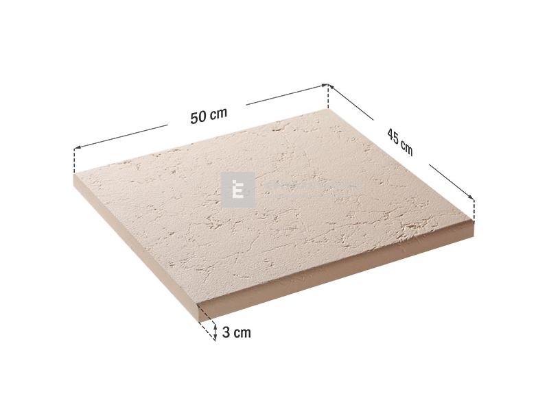 Star Stone Róma Clasic fedlap 50x45x3 cm smoke