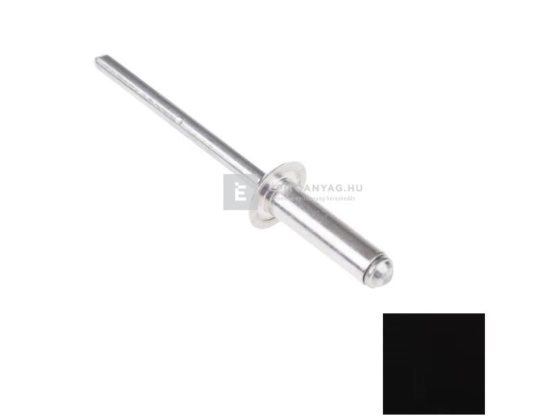 Galeco alumínium szegecs 3,2x0,8 mm RAL9005 fekete