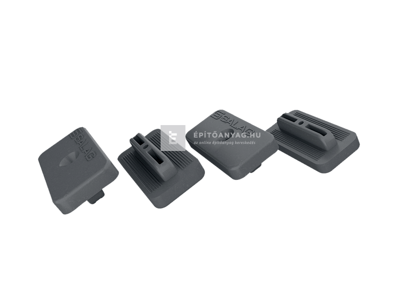 Márkamix Bergdeck WPC szerelőkészlet natúr felület, fekete 1 csomag= 2 m2 burkolathoz