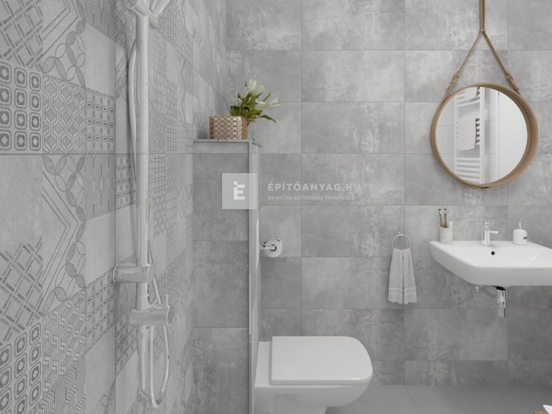 Paradyz Harmony Grys Sciana Patchwork falicsempe 30x60 cm 1,44 m2/cs