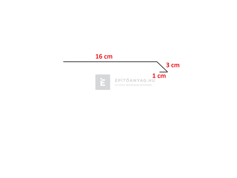 Tondach acél cseppentőlemez antracit 15 cm x 2 m