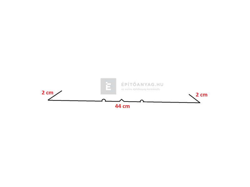 Tondach vápa barna 50x200 cm