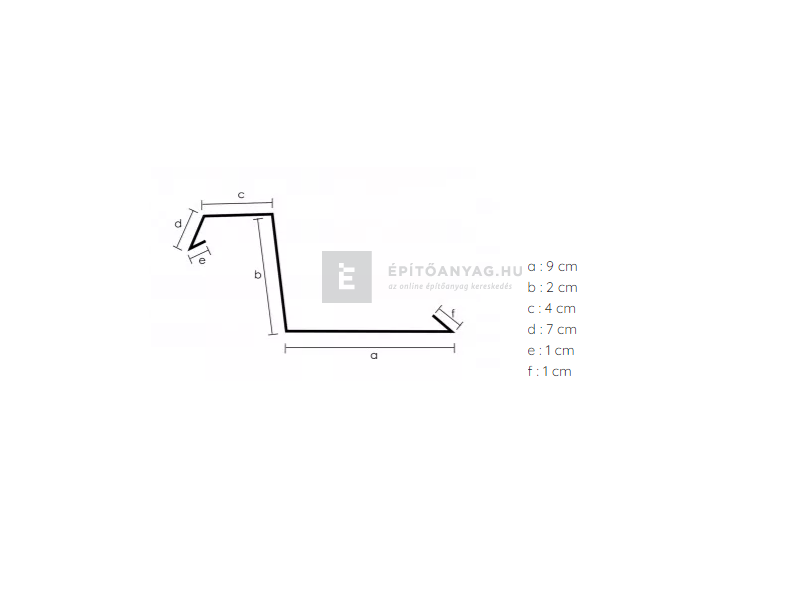 Oromszegély alumínium, antracit RAL 7016, 25x200 cm
