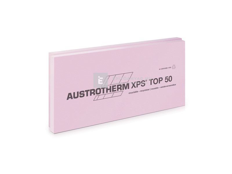 Austrotherm XPS TOP 50 SF Hőszigetelő lemez, lépcsős él 5 cm, 6 m2/csomag