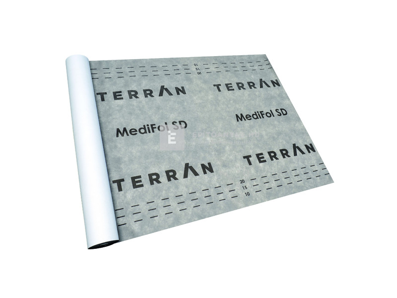 Terrán MediFol SD páraáteresztő tetőfólia 120 g, 75 m2