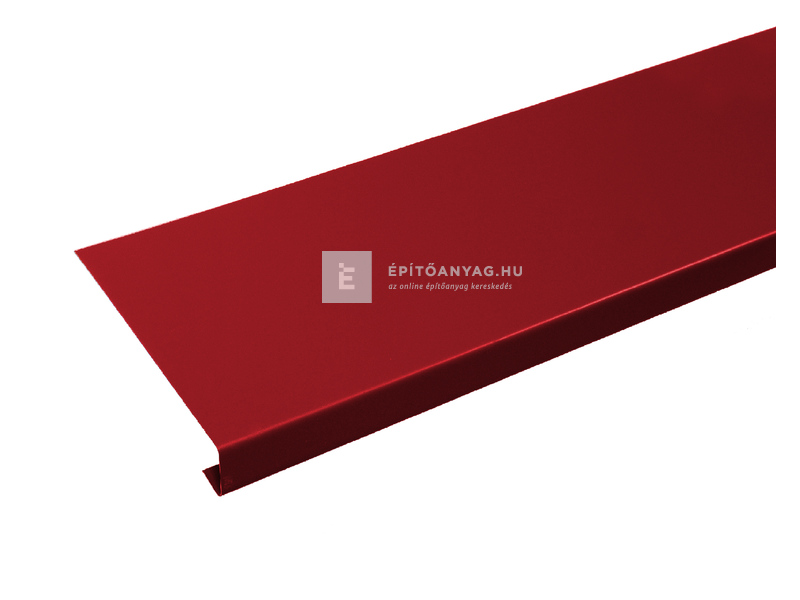 Terrán páracseppentő ereszlemez, acél bordó 19x200 cm