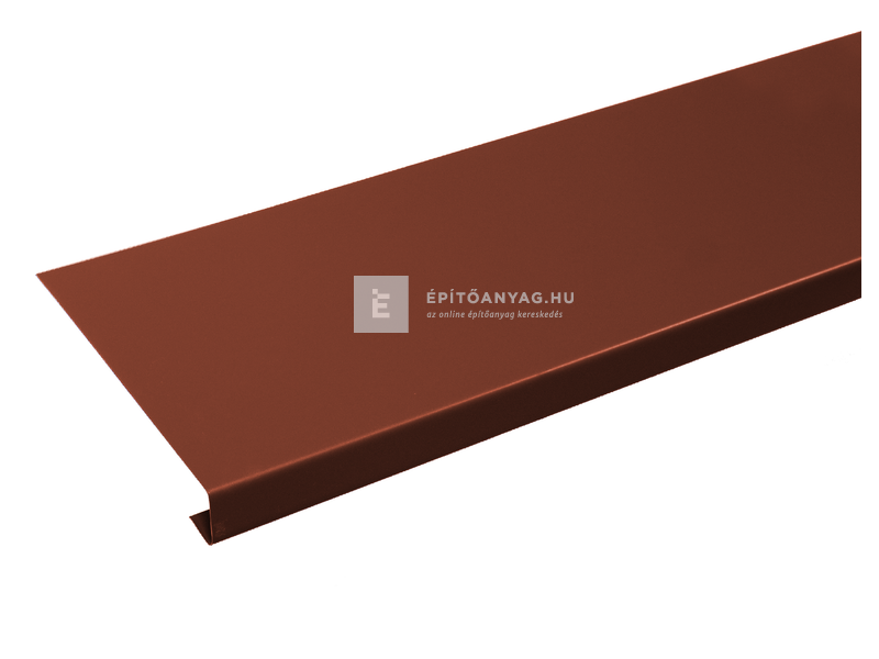 Terrán páracseppentő ereszlemez, acél barna 19x200 cm