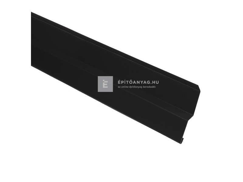 Terrán kéményszegély acél lemez, fekete 9x200 cm