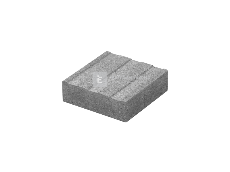 Abeton Borostyán Térkő vakvezető bordázattal szürke 20x20 cm 6 cm