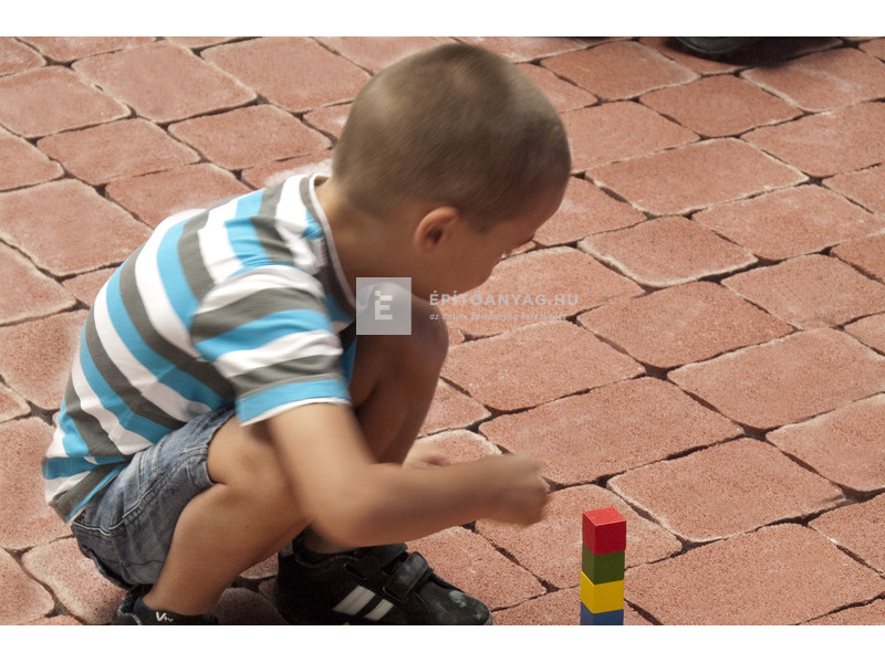 ABeton Nostalit kombi térkő vörös 8 cm