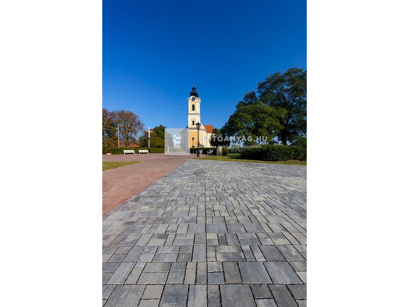 ABeton Via Casa kombi térkő karbon-fehér 8 cm