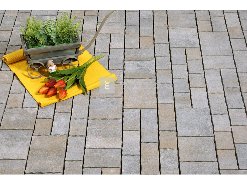 ABeton Via Casa kombi térkő okker-antracit 8 cm